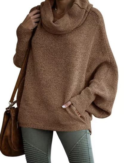 Cozy Cowl Neck Knit Pullover