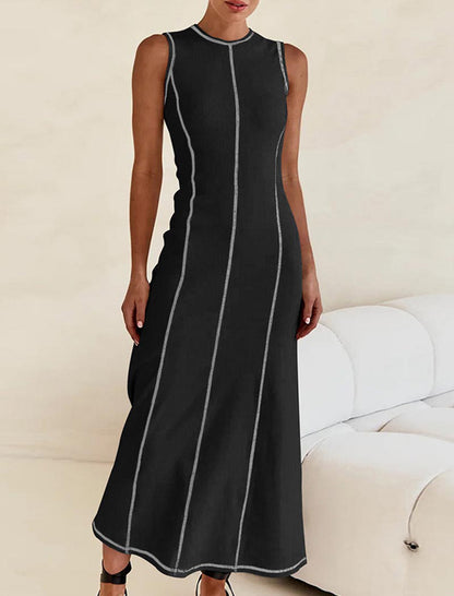 Sleeveless Fitted Midi Dress