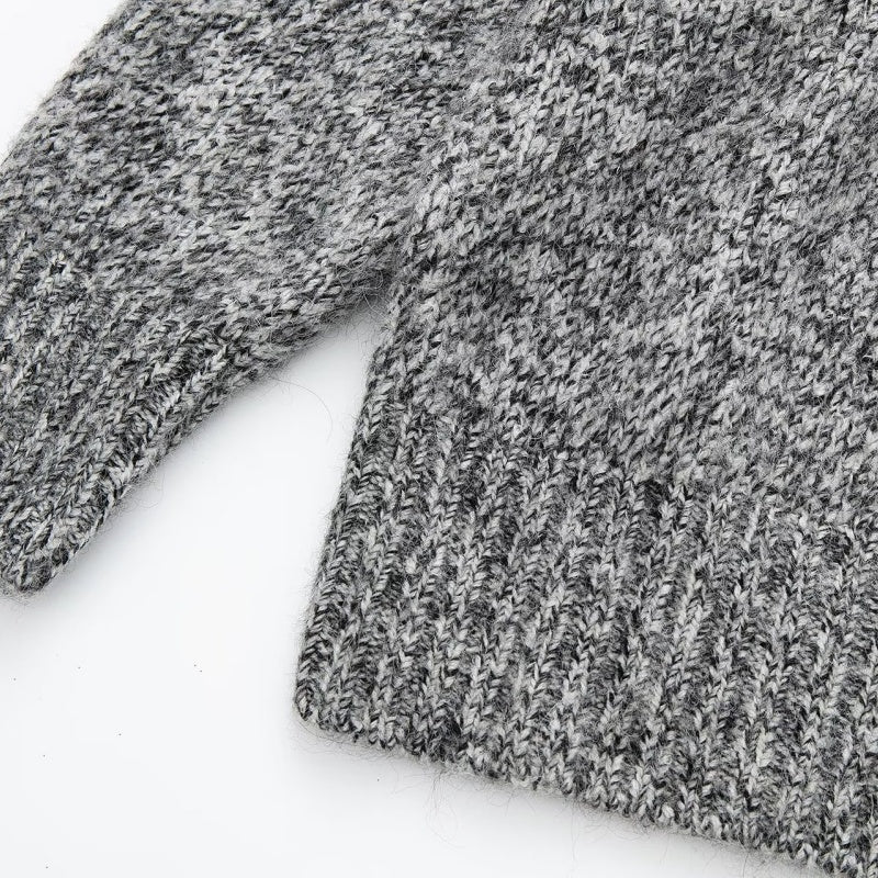 Ribbed Long Sleeve Turtleneck Sweater