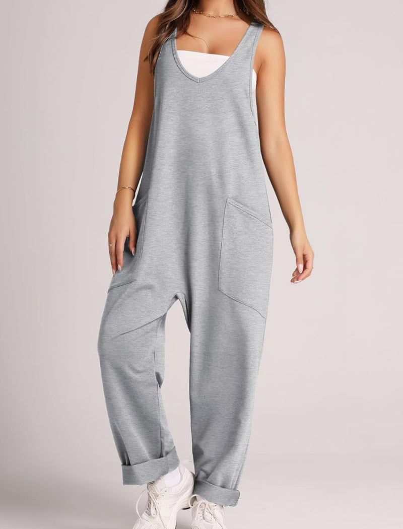 Relaxed Fit Pocketed Jumpsuit