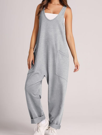 Relaxed Fit Pocketed Jumpsuit