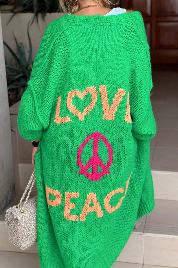 Love and Peace Knit Cardigan