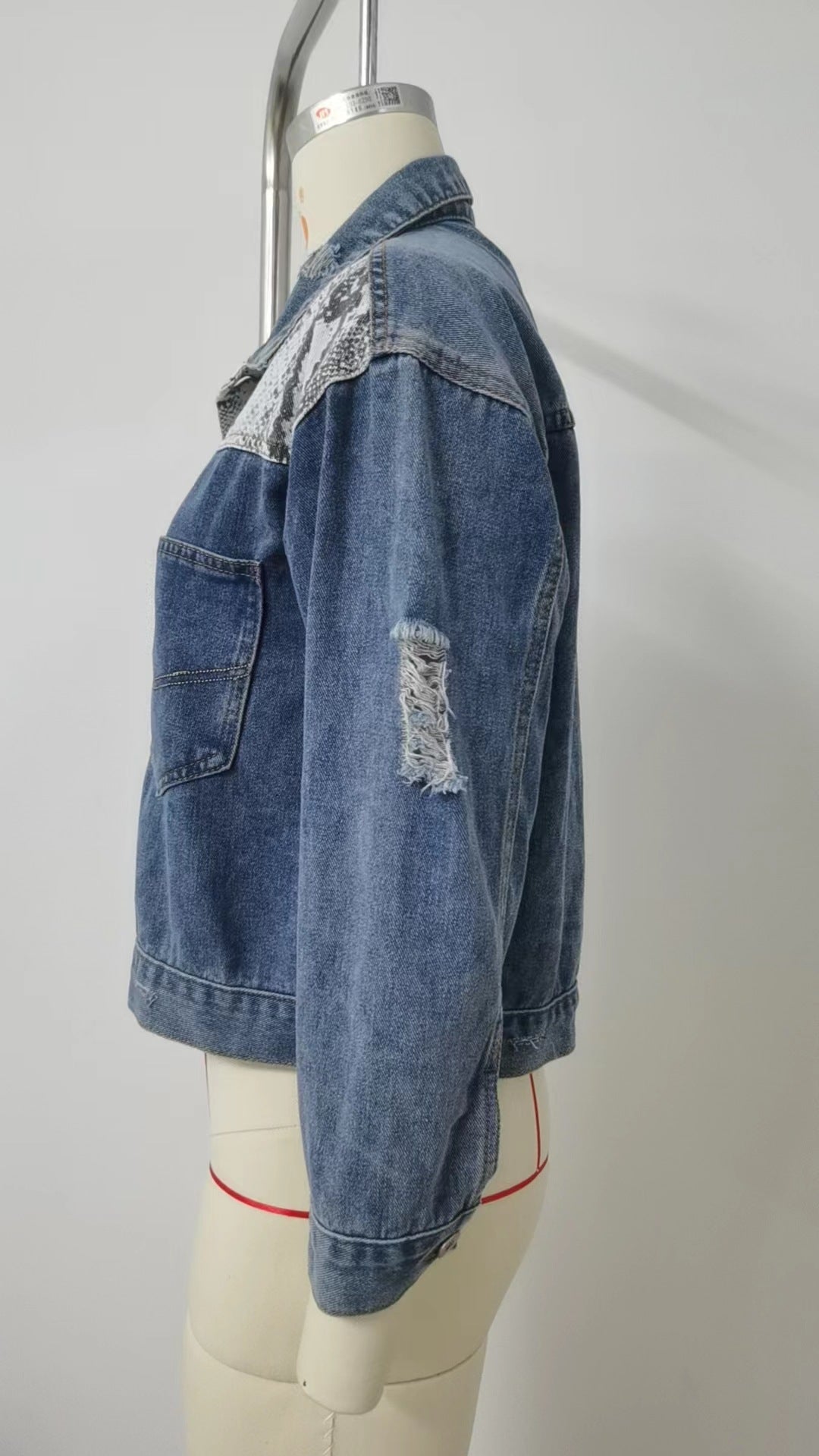 Distressed Denim Jacket