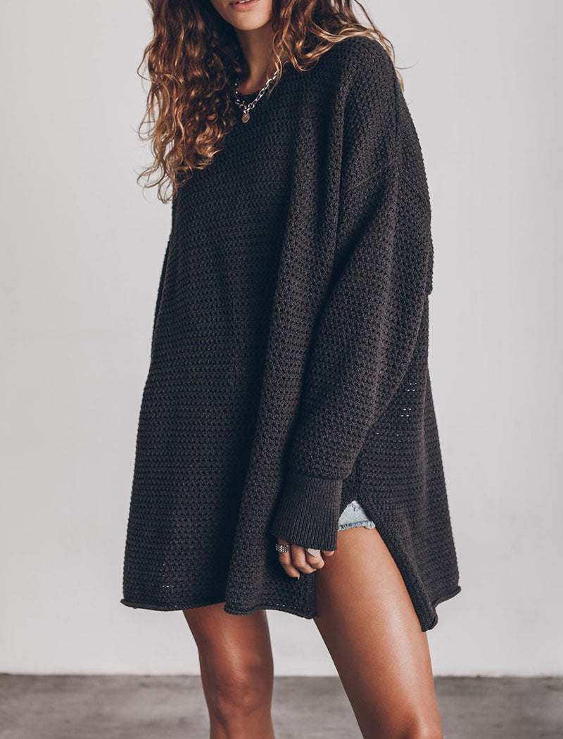 Oversized Knit Tunic Sweater