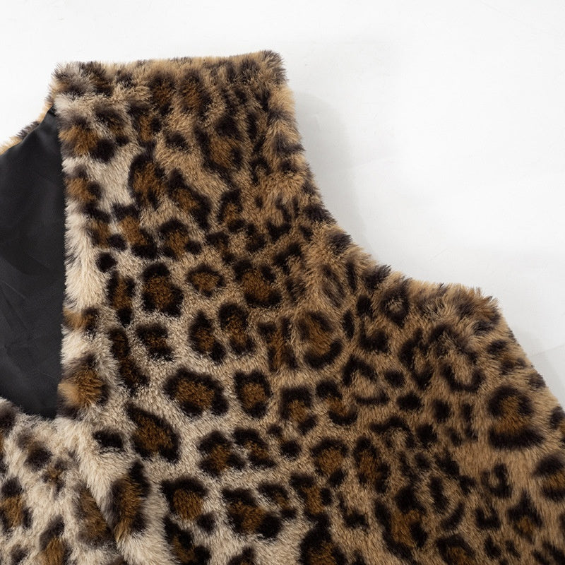 Leopard-Print Statement Vest