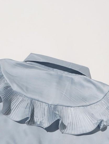 Ruffle Detail Rose Blouse