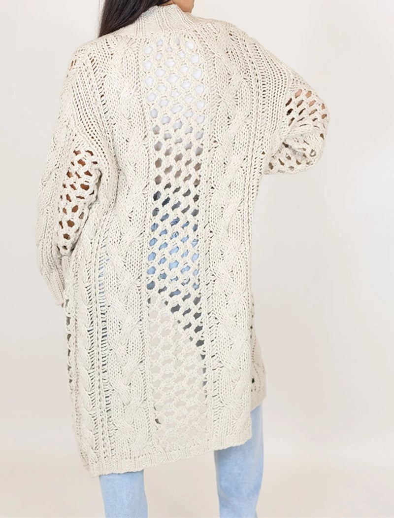 Chunky Knit Longline Cardigan