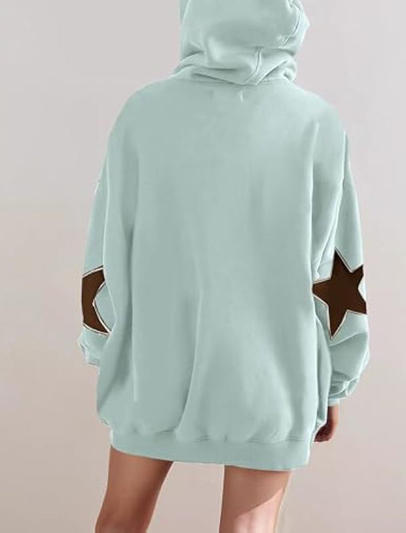 Star Patch Hooded Top