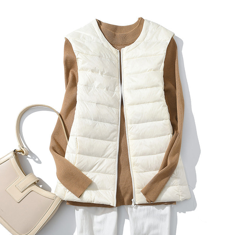 Lightweight Padded Zip-Up Vest