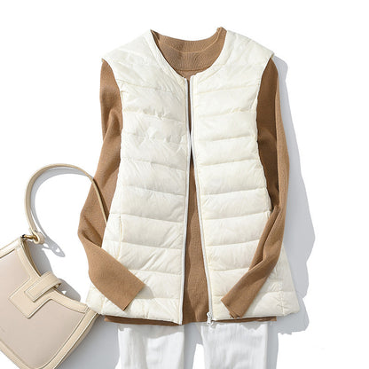 Lightweight Padded Zip-Up Vest