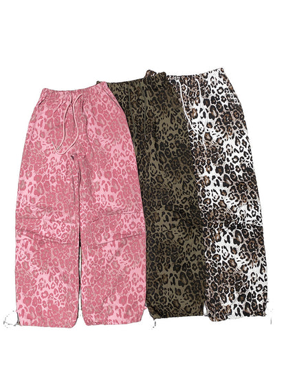 Relaxed Fit Leopard Print Pants