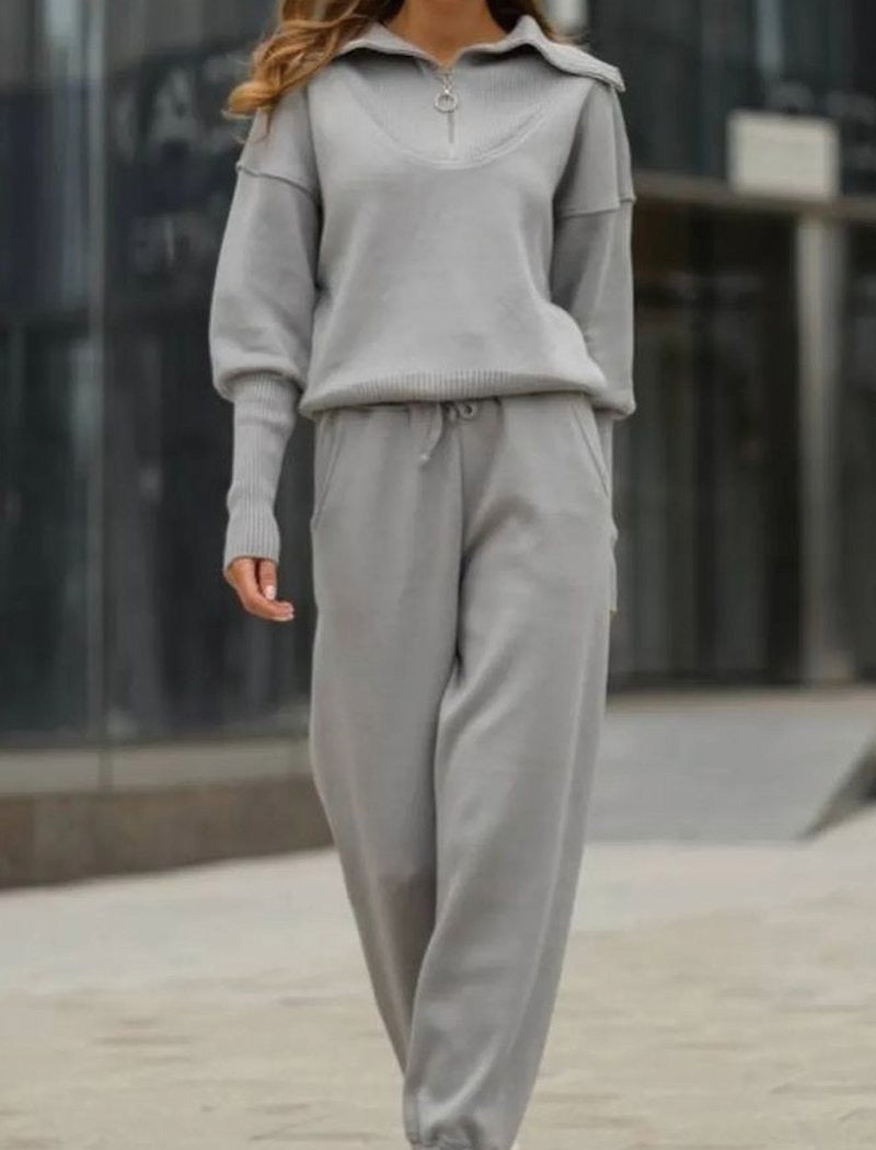 Casual Relaxed Hoodie and Jogger Set