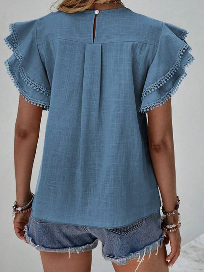 Ruffle Sleeve Top