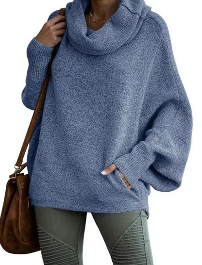 Cozy Cowl Neck Knit Pullover