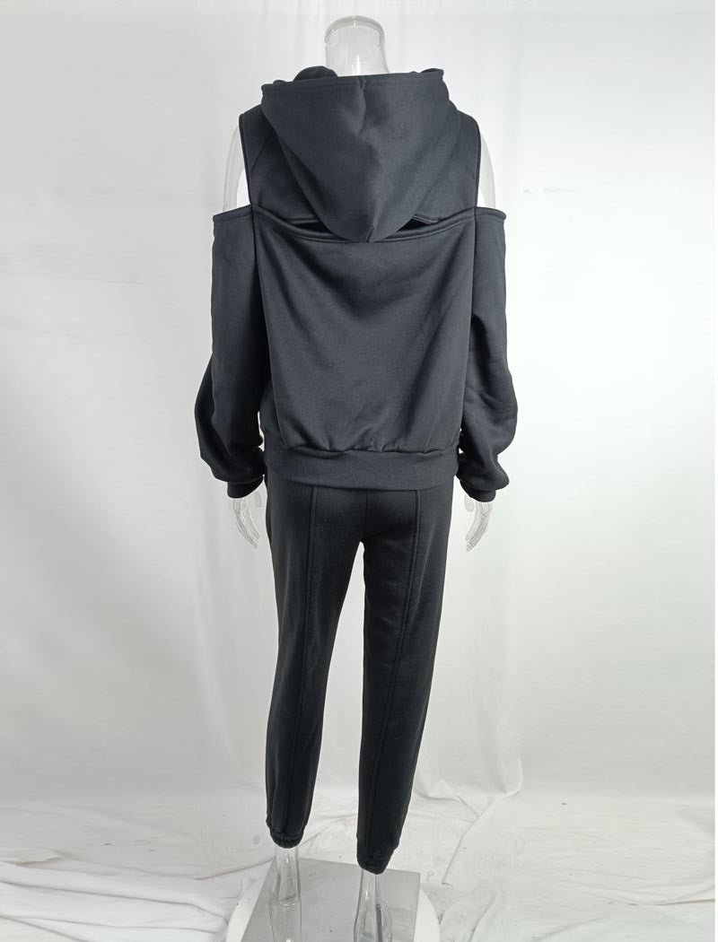 Cropped Hoodie and Jogger Set