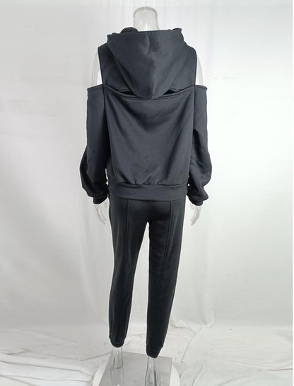 Cropped Hoodie and Jogger Set