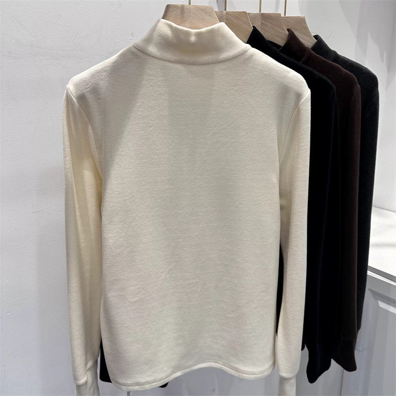 Half-Zip High Neck Pullover