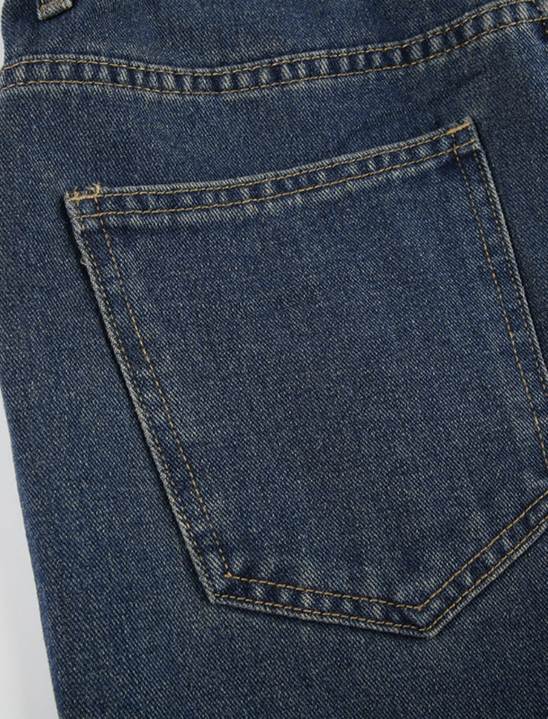 Ombre Wide-Leg Denim Pants