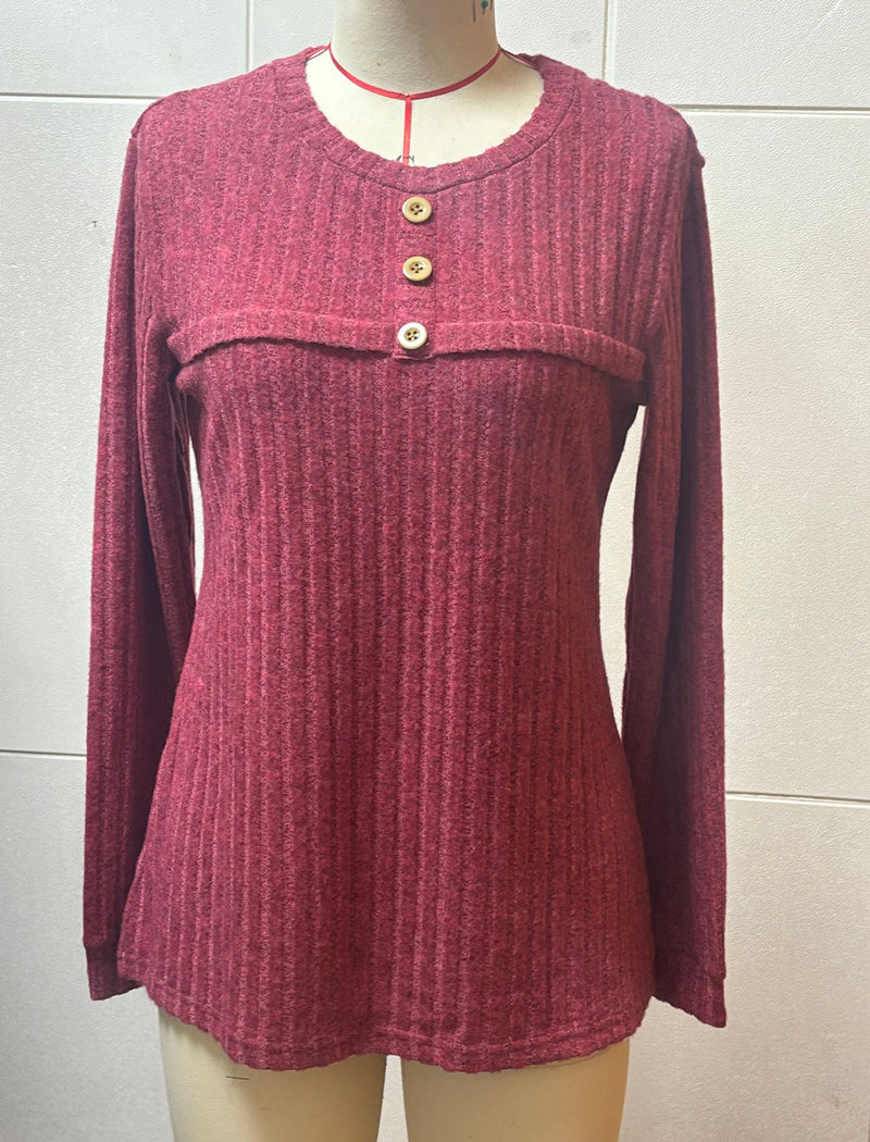 Round Neck Knit Top