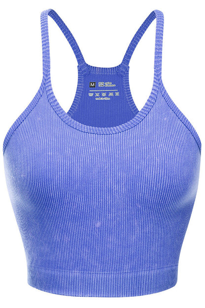 Ribbed Racerback Sports Bra