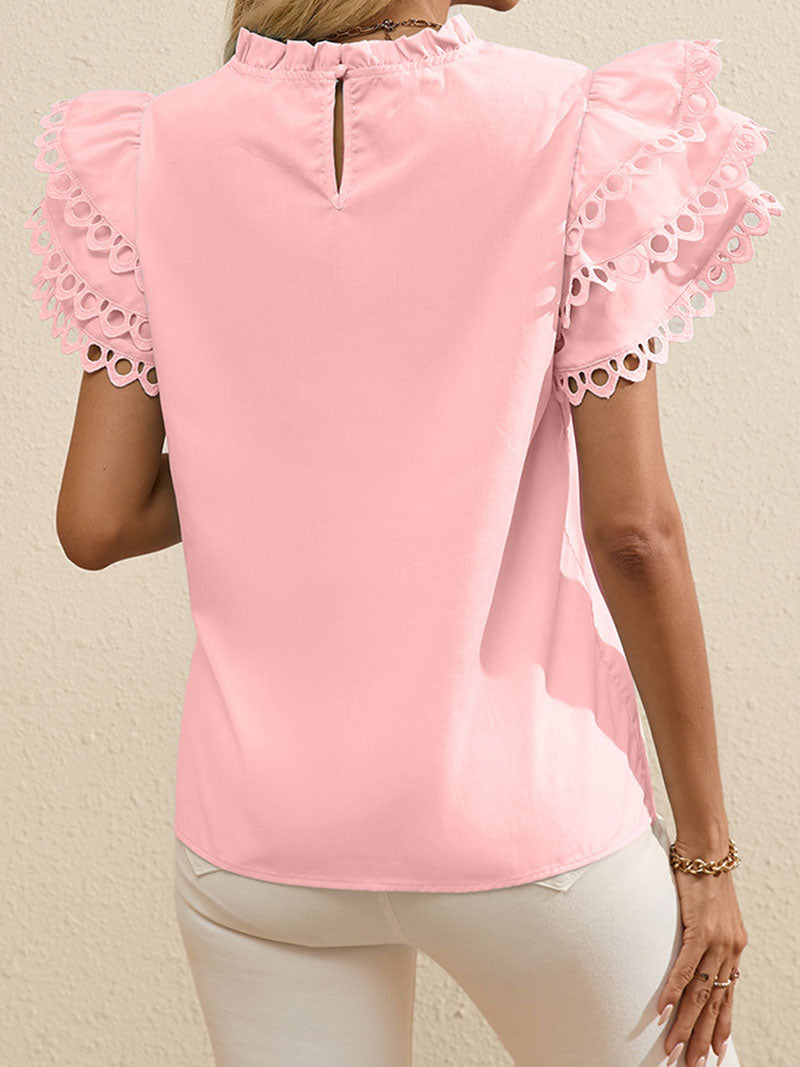 Ruffled Sleeve Top