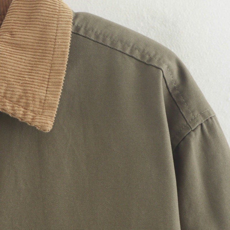 Corduroy Collar Utility Jacket