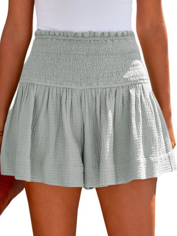 High-Waist Pleated Mini Skirt