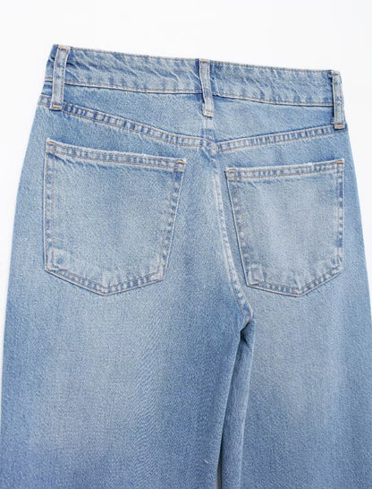 Star Studded Wide-Leg Jeans