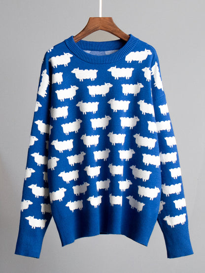 Animal Graphic Oversized Sweater