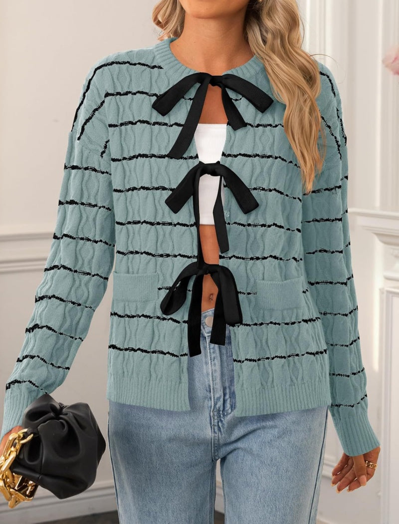 Bow-Tie Front Cardigan