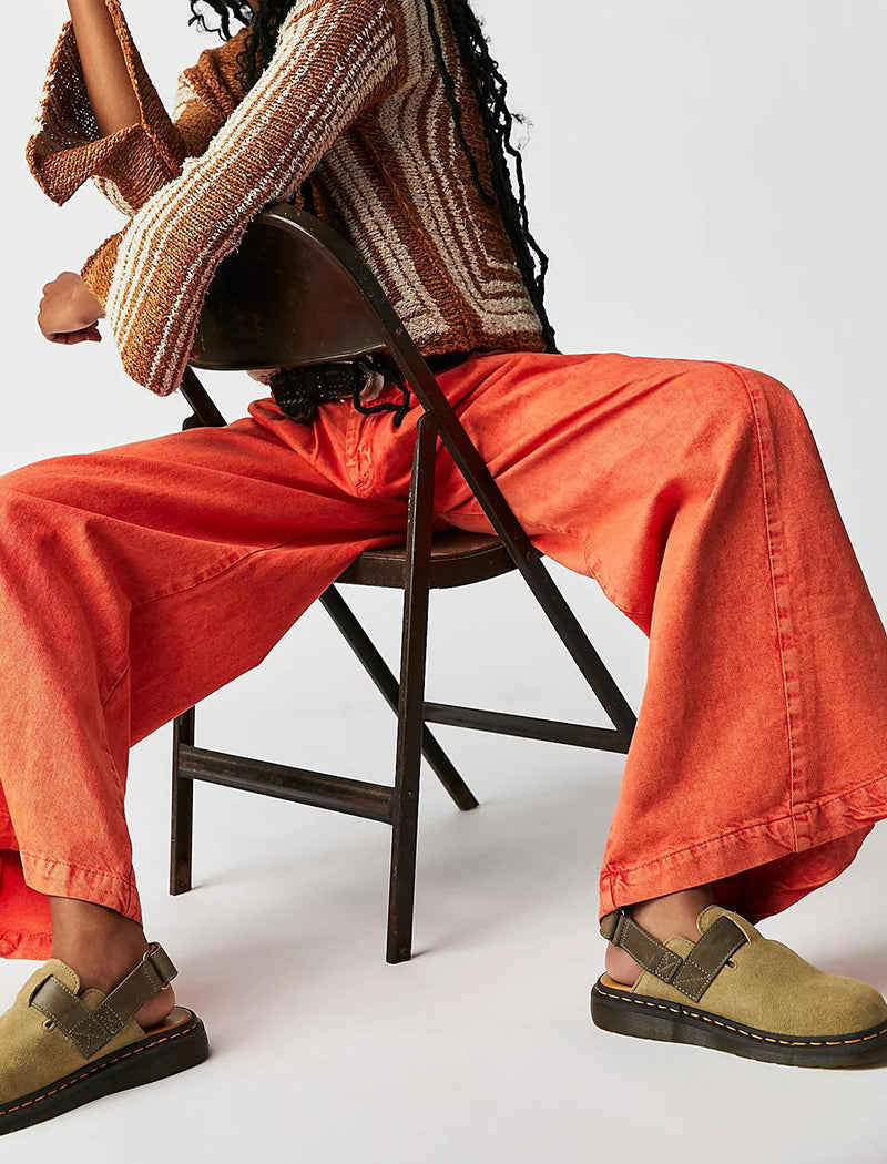 High-Waist Wide-Leg Casual Pants