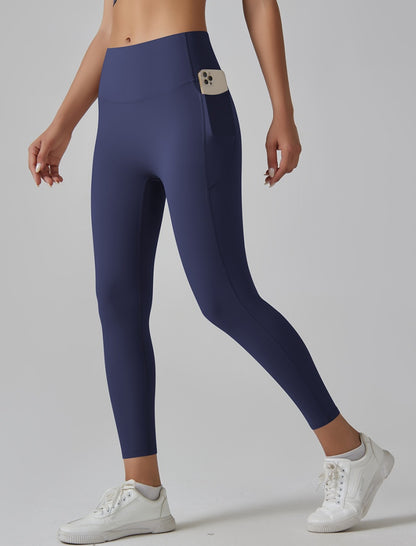 High-Waist Pocketed Workout Leggings