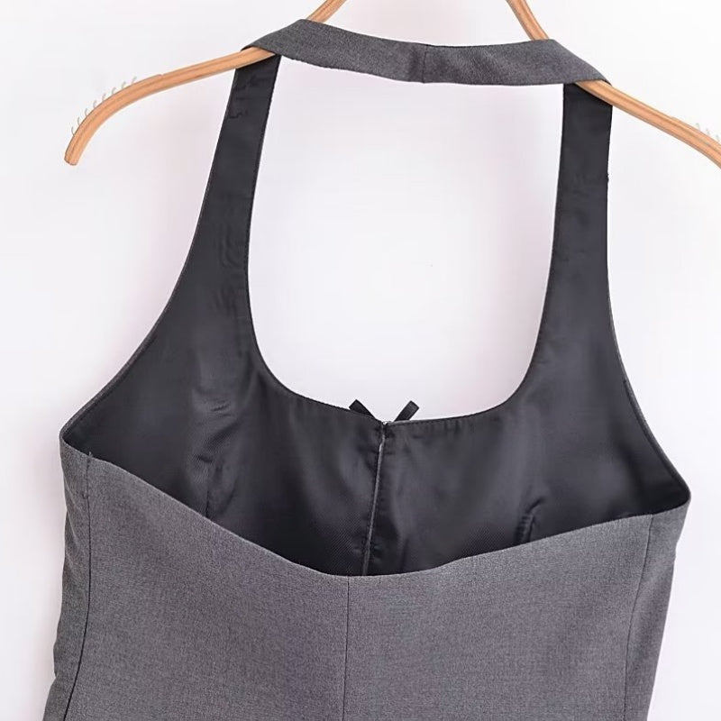 Bow Halter Neck Top