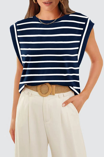 Striped Sleeveless Top