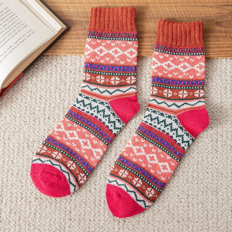 Patterned Knit Socks