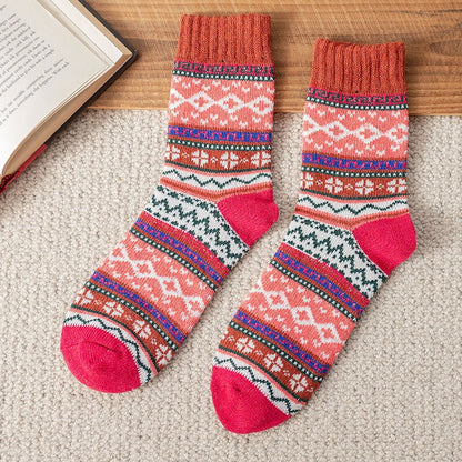 Patterned Knit Socks