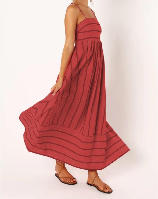 Striped Maxi Cami Dress