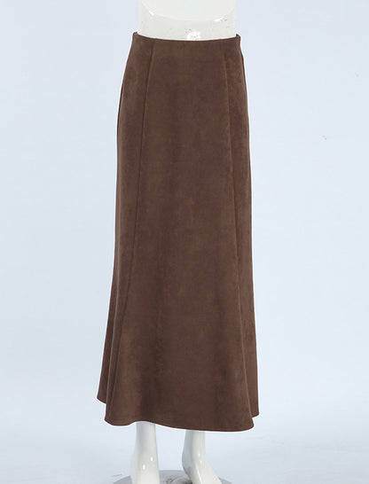 High-Waisted Midi Skirt