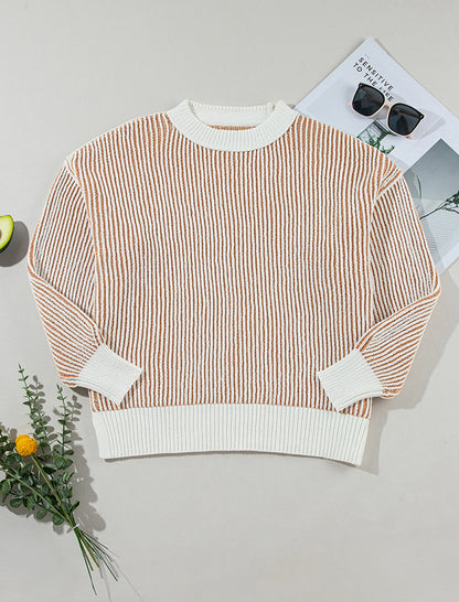 Striped Loose Knit Sweater