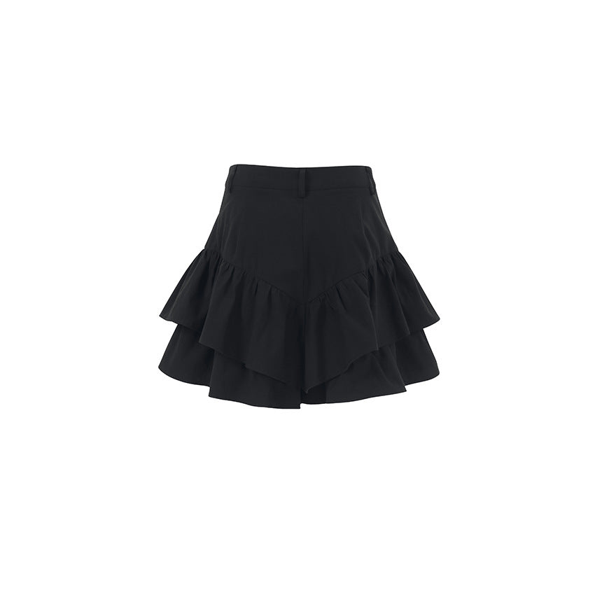 Ruffled Hem Skort