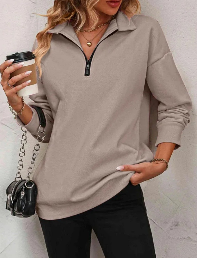 Half-Zip Long Sleeve Pullover