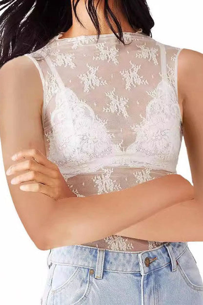 Sheer Lace Top