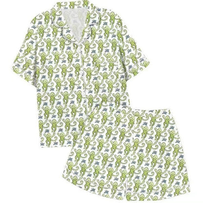 Playful Print Short Sleeve Pajama Set