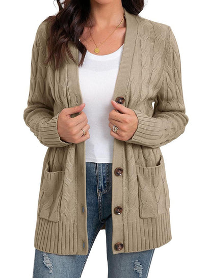 Knit Pockets Cardigan