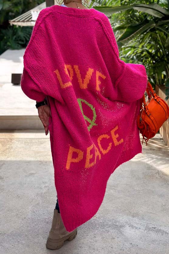 Love and Peace Knit Cardigan