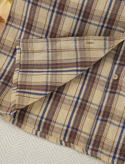 Plaid Two-Piece Loungewear Set