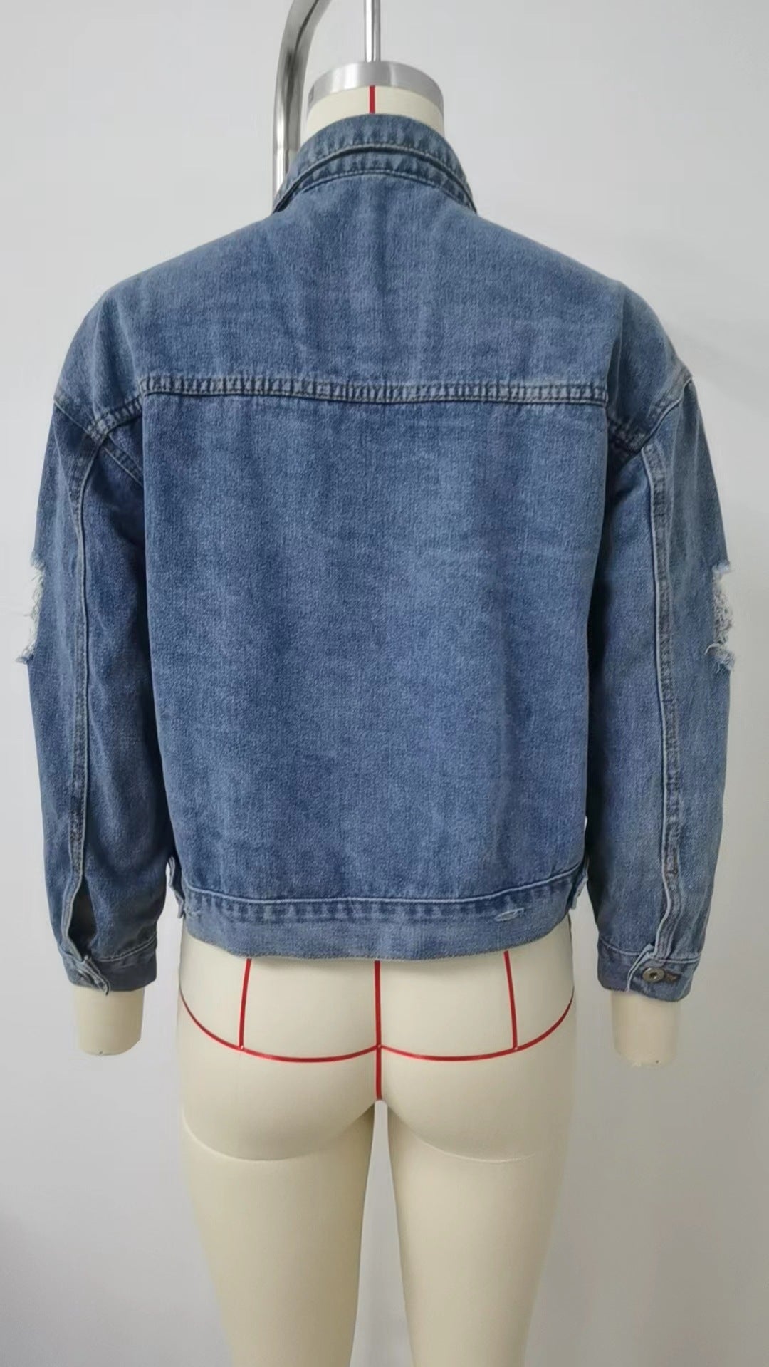 Distressed Denim Jacket