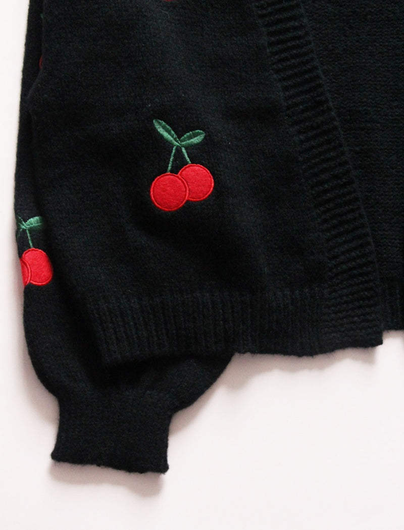 Cherry Knit Cardigan