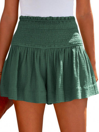 High-Waist Pleated Mini Skirt