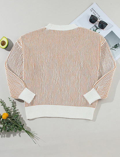 Striped Loose Knit Sweater